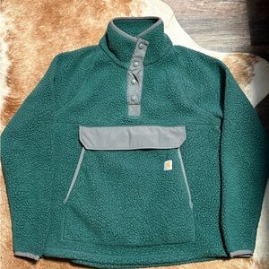Carhartt Relaxed Fit Green and Gray Pullover